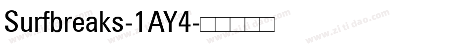 Surfbreaks-1AY4字体转换