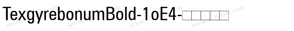 TexgyrebonumBold-1oE4字体转换