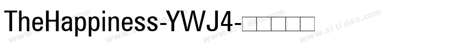 TheHappiness-YWJ4字体转换