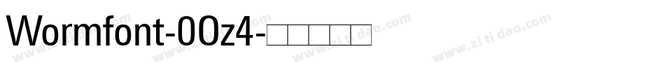 Wormfont-0Oz4字体转换