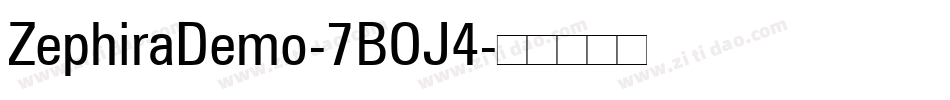 ZephiraDemo-7BOJ4字体转换