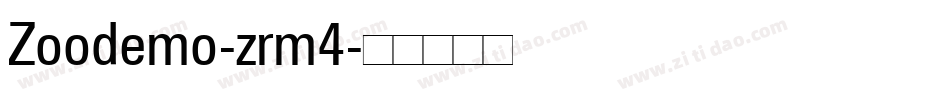 Zoodemo-zrm4字体转换