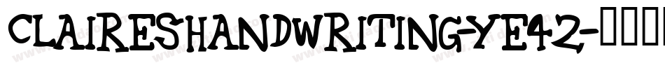 ClairesHandwriting-yE42字体转换
