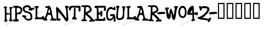 HpSlantRegular-wO42字体转换
