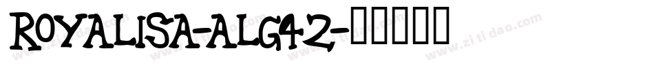 Royalisa-ALG42字体转换