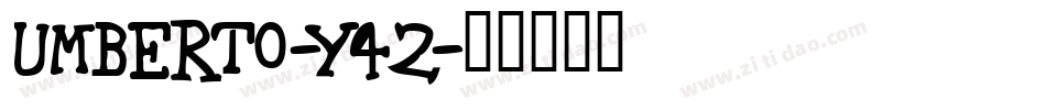 Umberto-Y42字体转换