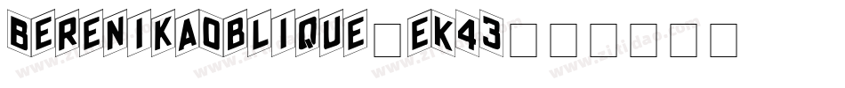 BerenikaOblique-eK43字体转换