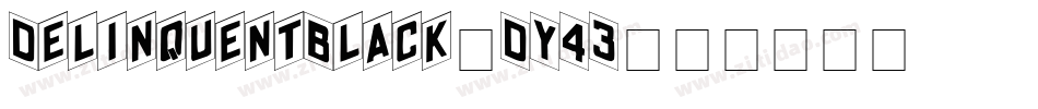 DelinquentBlack-DY43字体转换