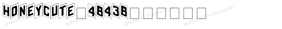 HoneyCute-4B43B字体转换