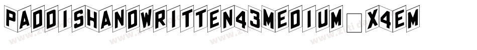 PaddisHandwritten43Medium-x4em字体转换