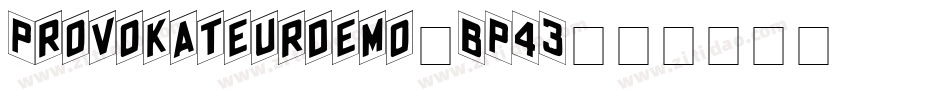 Provokateurdemo-BP43字体转换