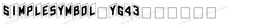 Simplesymbol-yG43字体转换