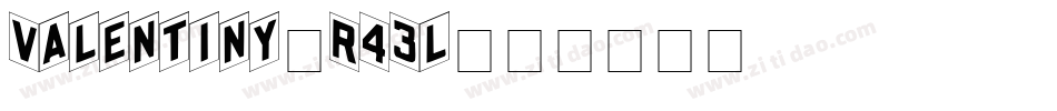 Valentiny-R43l字体转换