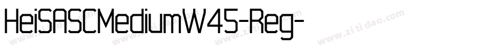 HeiSASCMediumW45-Reg字体转换