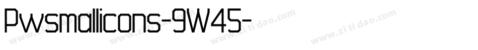 Pwsmallicons-9W45字体转换