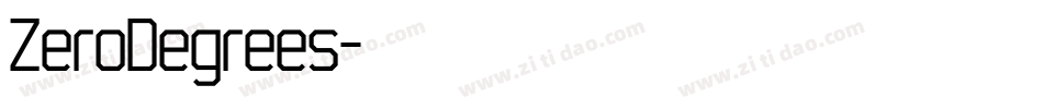ZeroDegrees字体转换