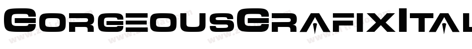 GorgeousGrafixItalic-pKoa字体转换