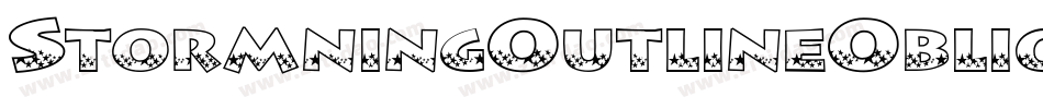 StormningOutlineOblique-l7m5字体转换