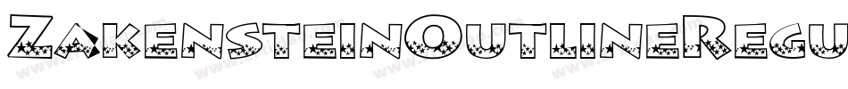 ZakensteinOutlineRegular-xzd5字体转换