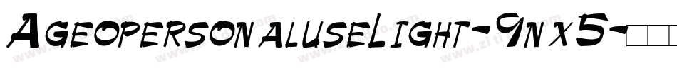 AgeopersonaluseLight-9nx5字体转换
