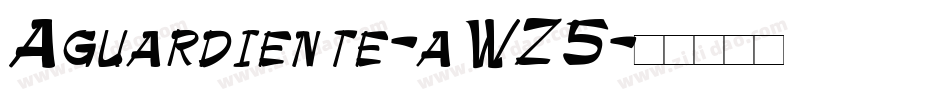 Aguardiente-aWZ5字体转换