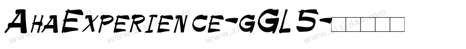 AhaExperience-gGL5字体转换