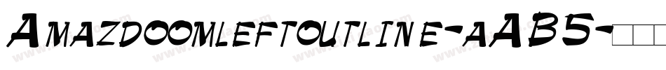 Amazdoomleftoutline-aAB5字体转换
