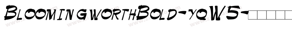 BloomingworthBold-yqW5字体转换