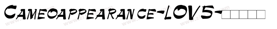 Cameoappearance-LOV5字体转换