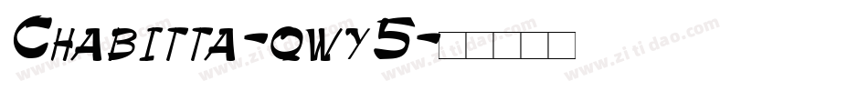 Chabitta-qwy5字体转换