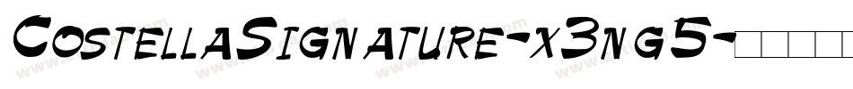 CostellaSignature-x3ng5字体转换