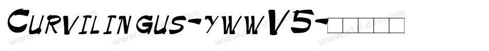 Curvilingus-ywwV5字体转换