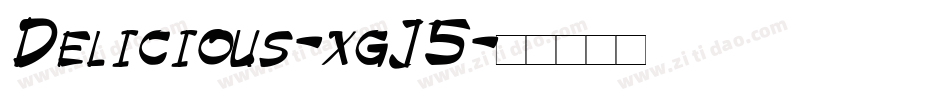 Delicious-xgJ5字体转换