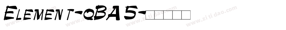 Element-qBA5字体转换