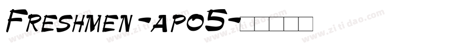 Freshmen-apo5字体转换