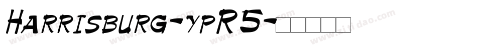 Harrisburg-ypR5字体转换