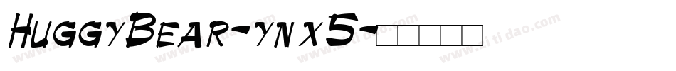 HuggyBear-ynx5字体转换