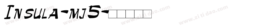 Insula-mj5字体转换