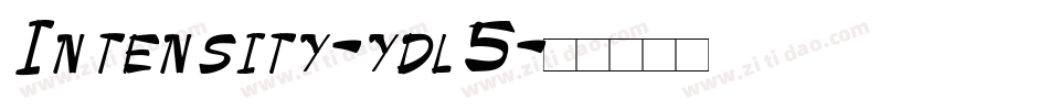 Intensity-ydl5字体转换