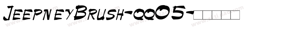 JeepneyBrush-qqO5字体转换