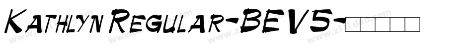 KathlynRegular-BEV5字体转换