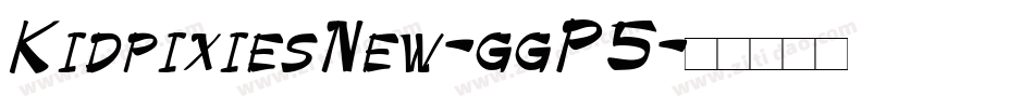 KidpixiesNew-ggP5字体转换