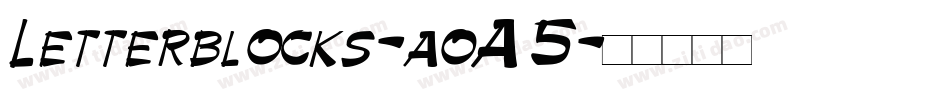 Letterblocks-aoA5字体转换