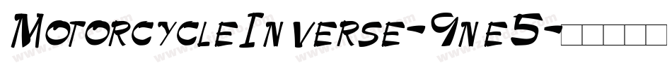 MotorcycleInverse-9ne5字体转换