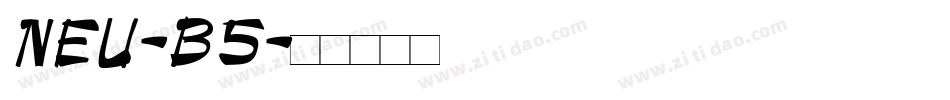 NEU-B5字体转换