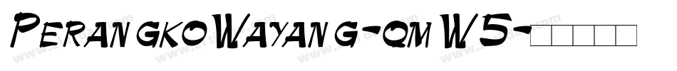PerangkoWayang-qmW5字体转换