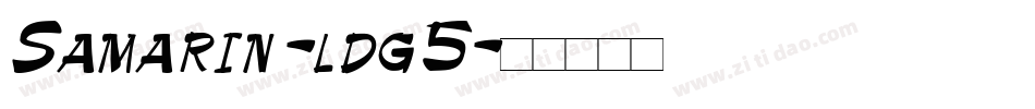 Samarin-ldg5字体转换