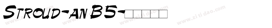 Stroud-anB5字体转换