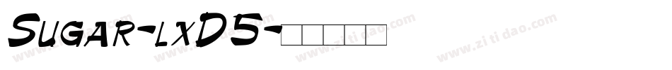 Sugar-lxD5字体转换