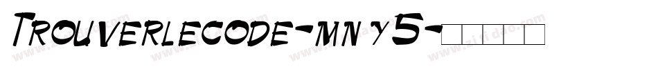 Trouverlecode-mny5字体转换